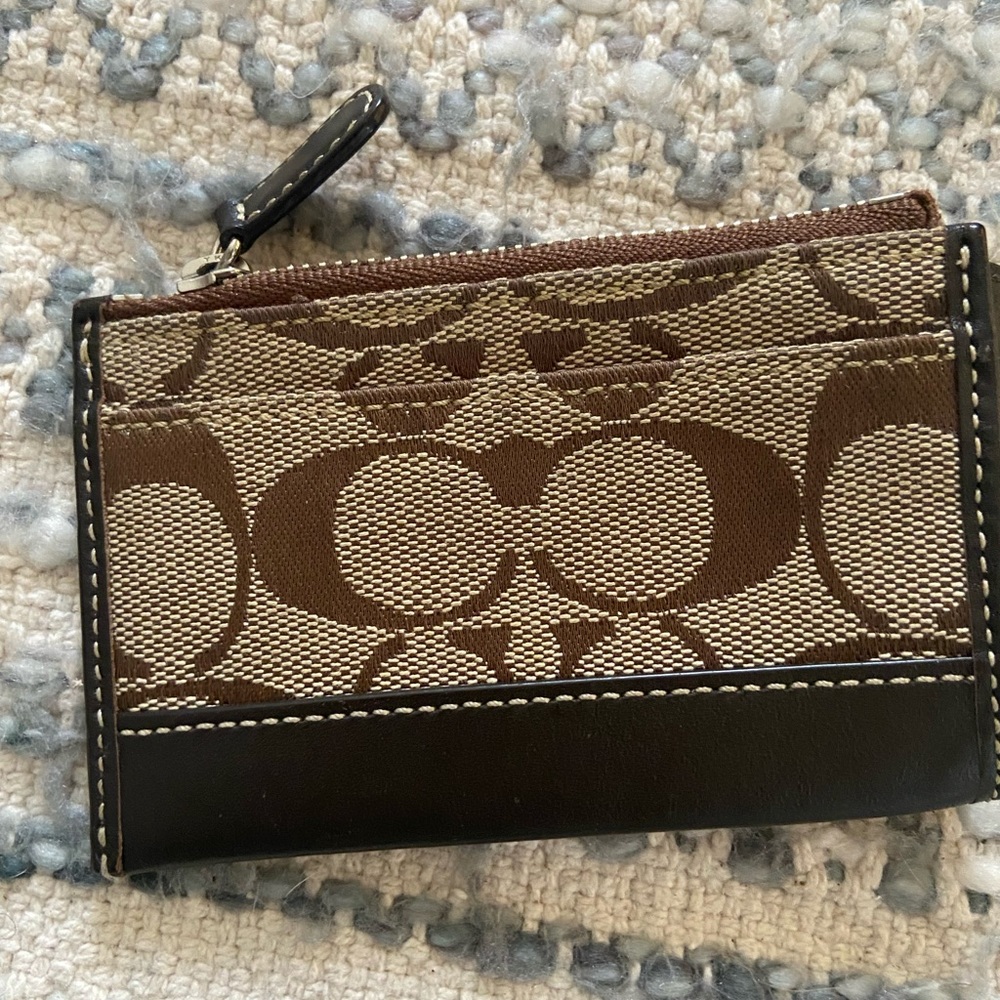 Coach key chain/card holder
